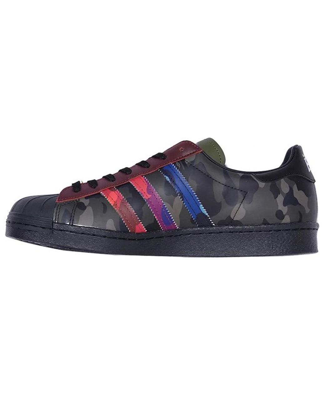 Adidas Blue X A Bathing Ape Superstar 'Mixed Camo' for men