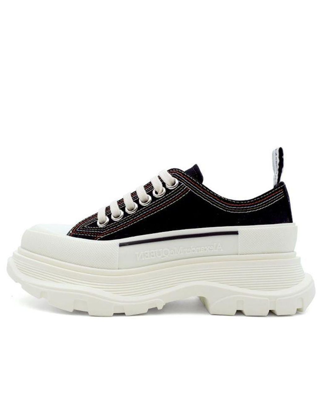 McQueen Black (Wmns) Tread Slick Lace Up Sneaker 'Denim'