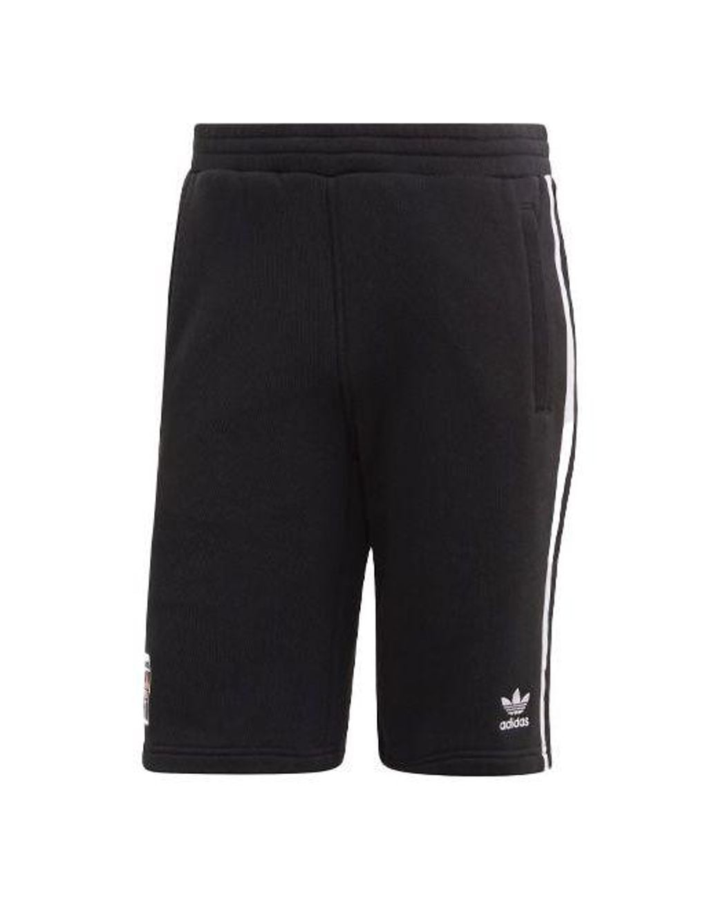 Adidas Black Originals Classic Side Stripe Casual Sports Shorts for men