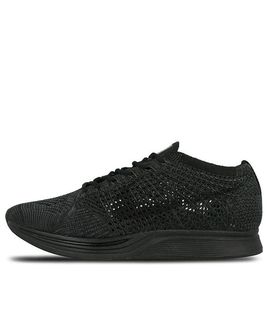 Nike Black Flyknit Racer 'Triple' for men