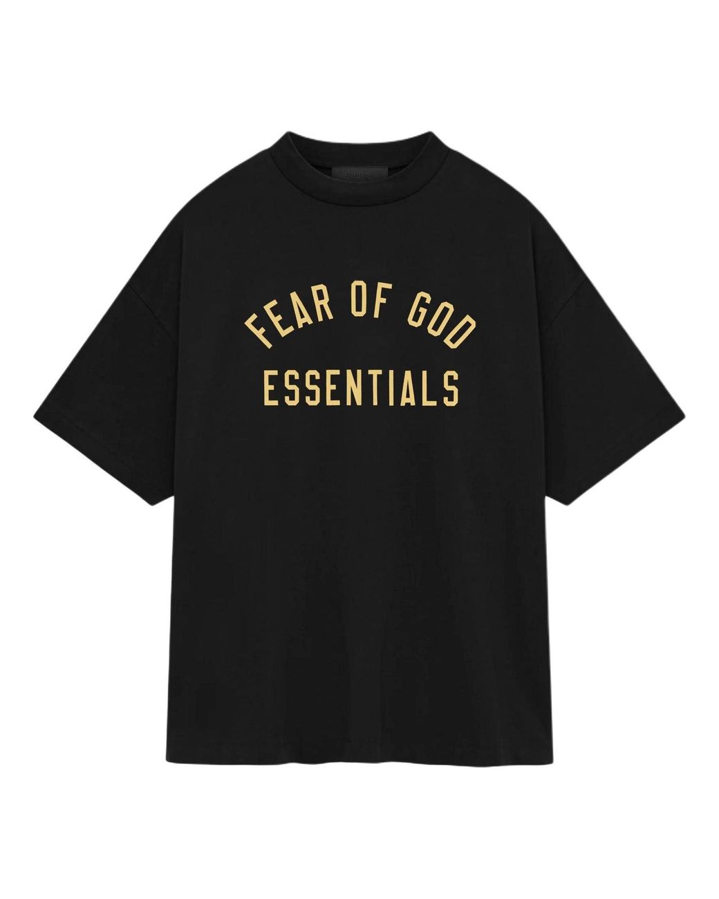 Fear Of God Black Jersey Crewneck Tee for men