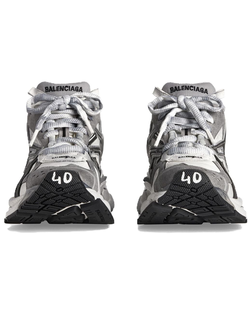 Balenciaga Metallic Runner Logo Low-Top Sneakers for men