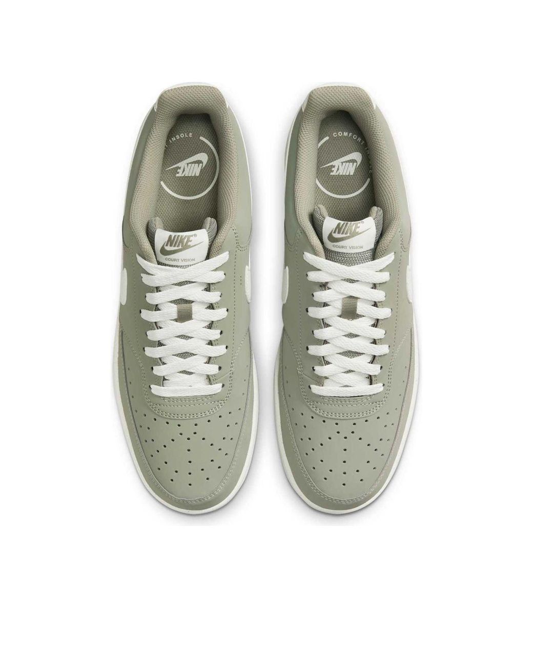 Nike Green Court Vision Low Premium 'Light Army Sail' for men
