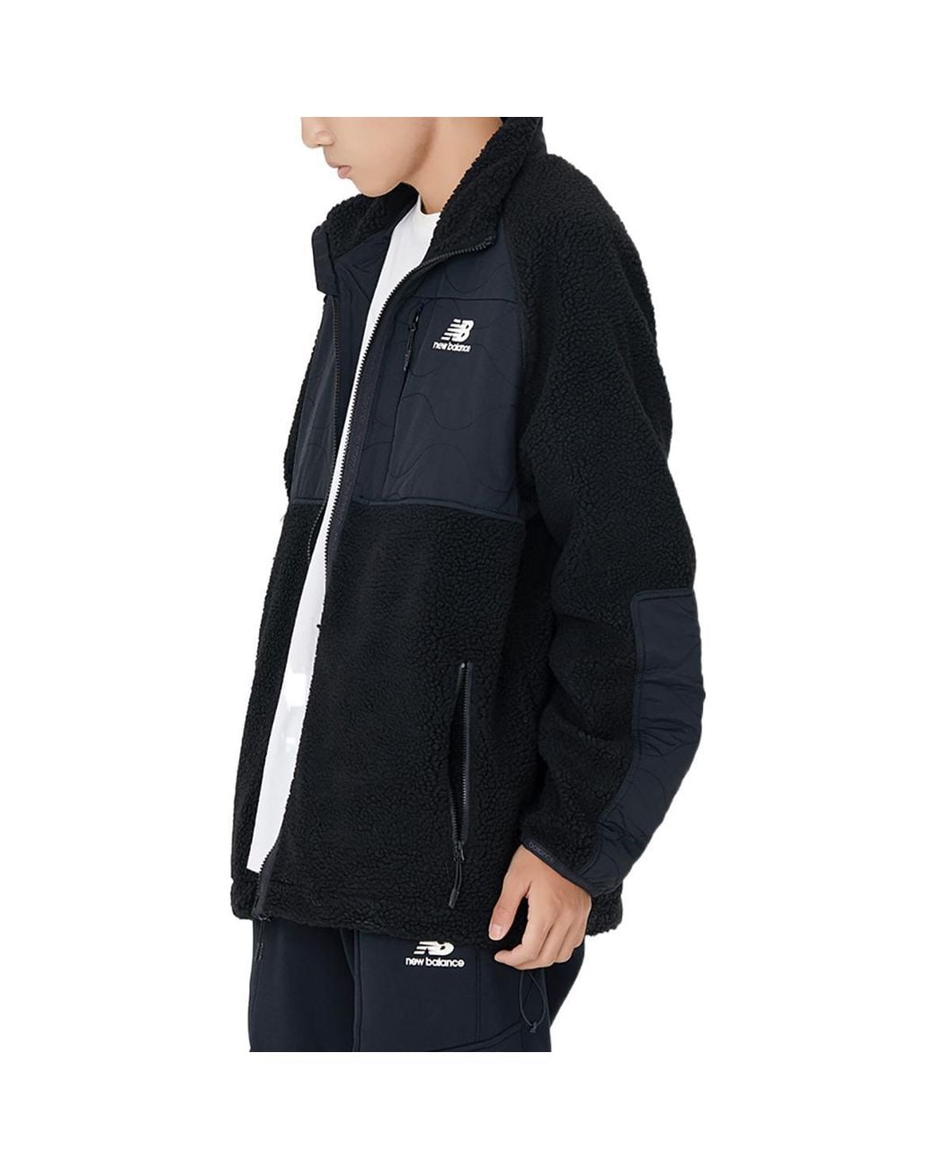 New Balance Black Lifestyle Cotton Warm Coat for men
