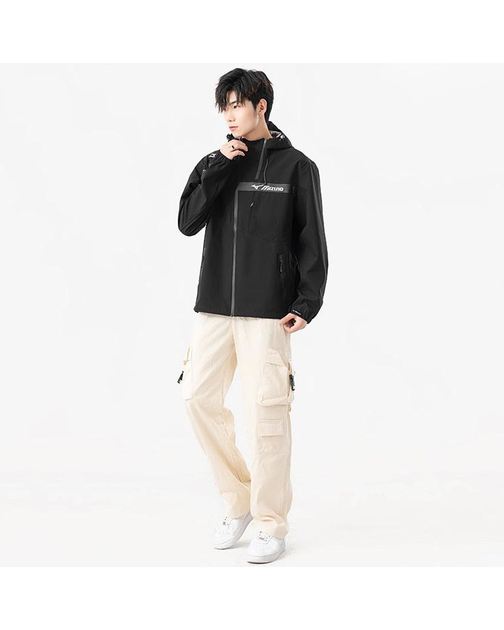 Mizuno Black Outdoor Jacket for men