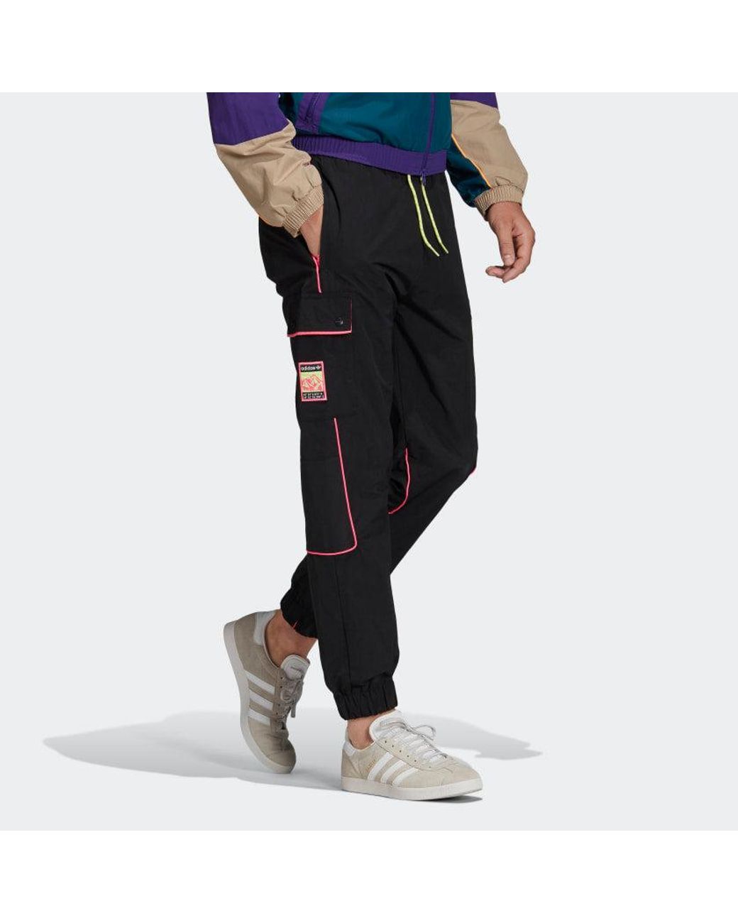 Adidas Black Originals Track Pant Cargo Casual Sports Pants for men