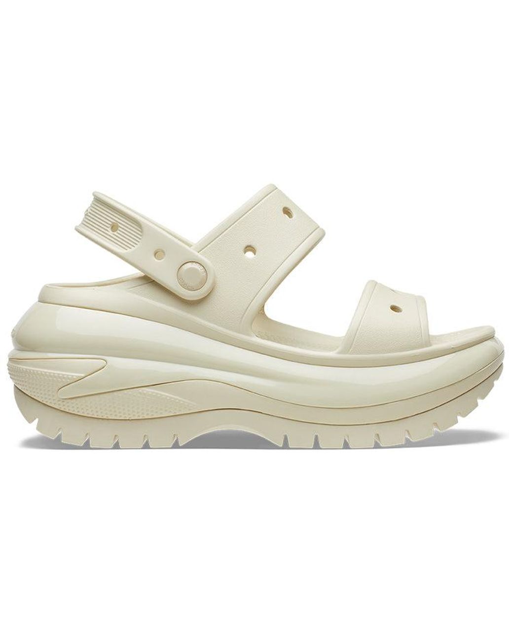 CROCSTM Natural Mega Crush Sandal; Bone