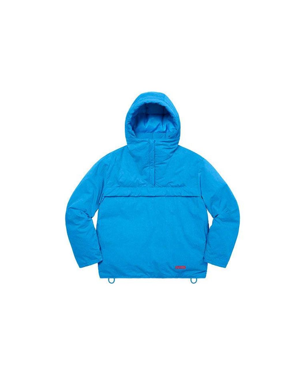 Supreme Green Hooded Down Pullover for men