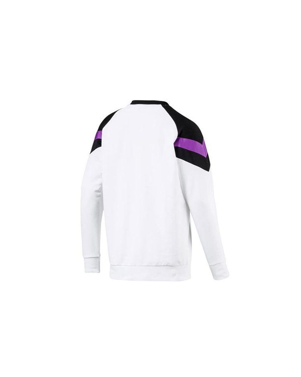 PUMA Purple Alphabet Logo Colorblock Round Neck for men