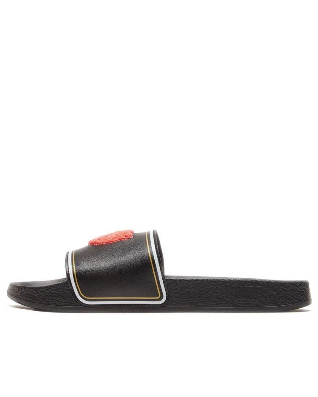 PUMA Black Leadcat Ftr Slide 'Badges for men