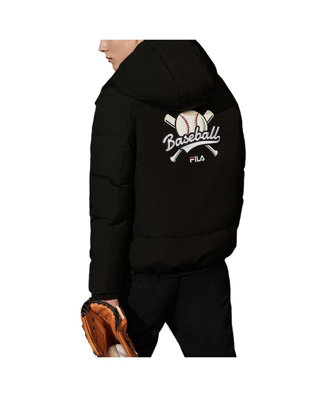 Fila Blue Logo Print Down Jacket for men