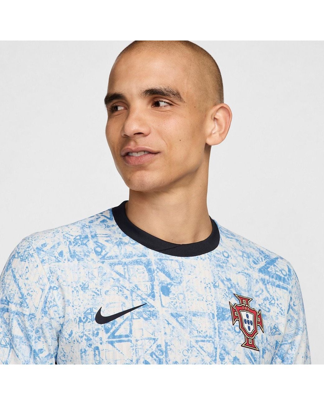 Nike Blue Portugal 24/25 Match Away Authentic Soccer Jersey for men