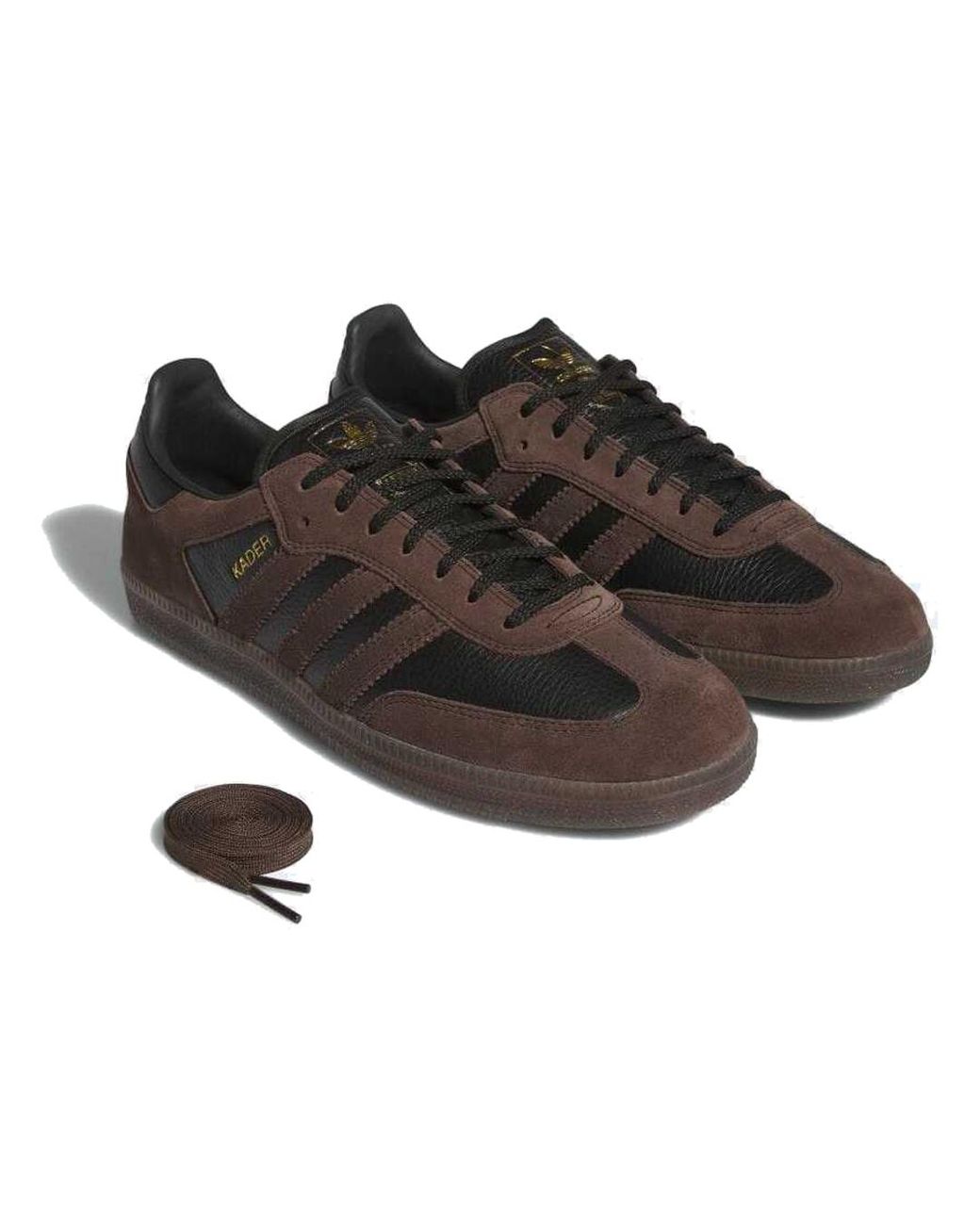 Adidas Brown X Kader Sylla Samba Adv Gum' for men