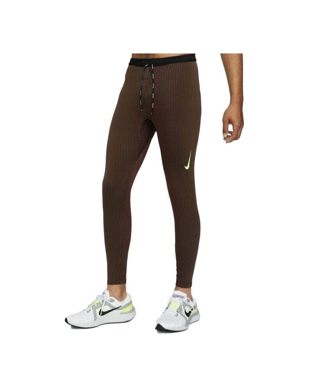 Nike Brown Dri-Fit Adv Aeroswift Racing Tights Pants for men