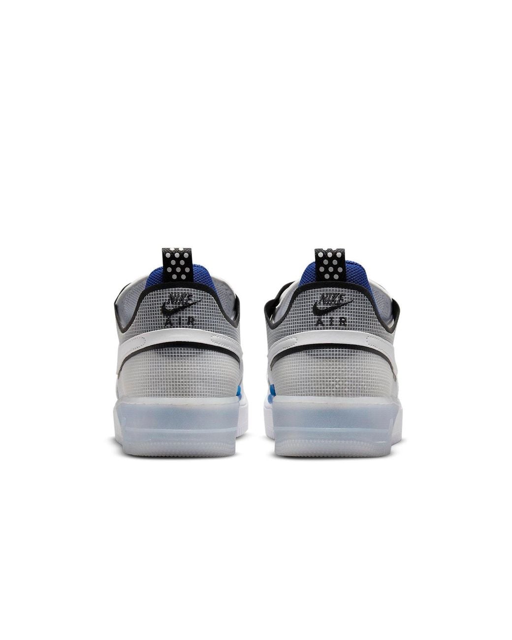 Nike Gray Air Force 1 React Light Photo' for men