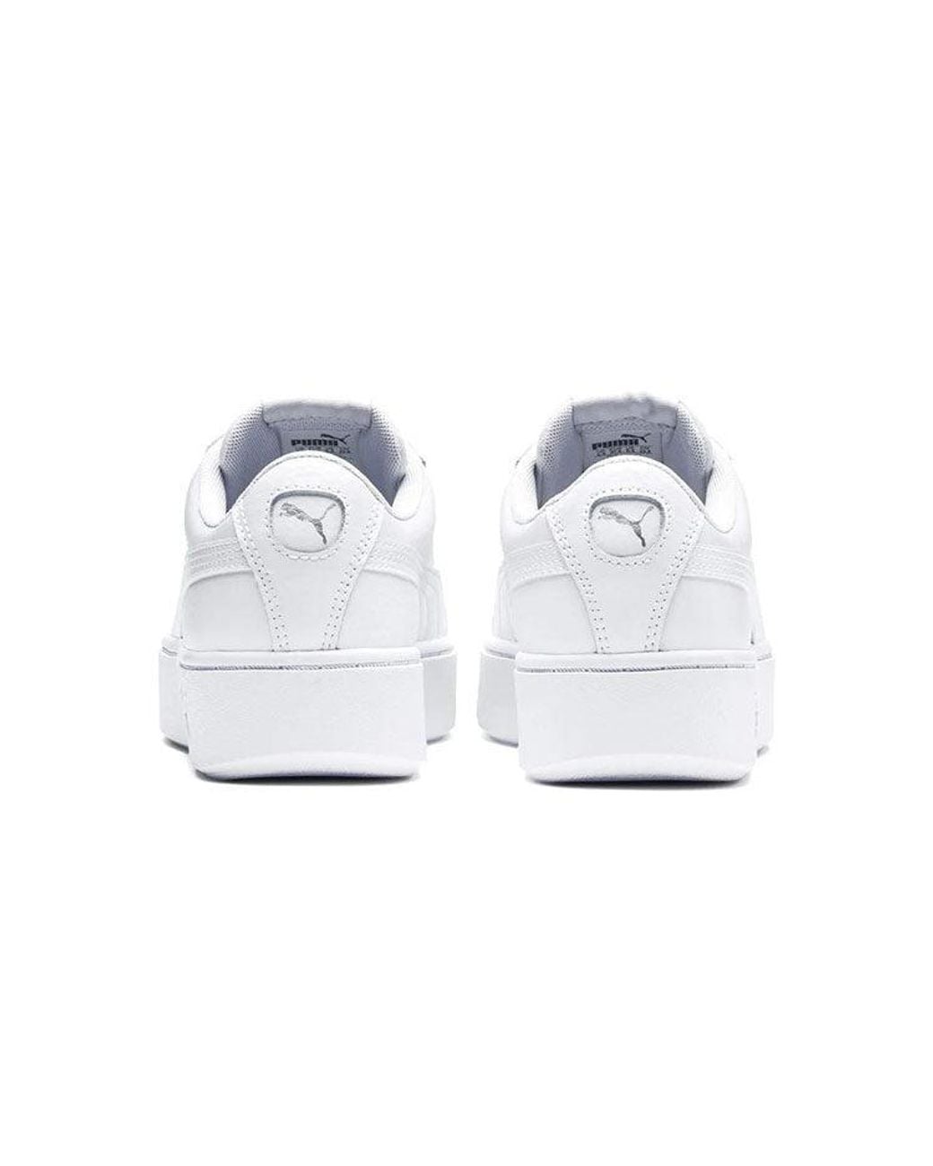 PUMA White (Wmns) Vikky Stacked L