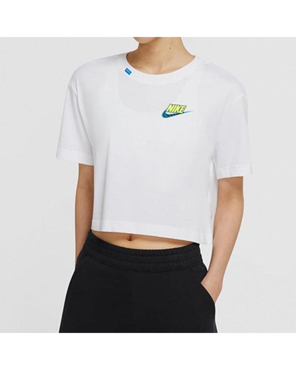 Nike Blue (Wmns) Sportswear Short Round Neck