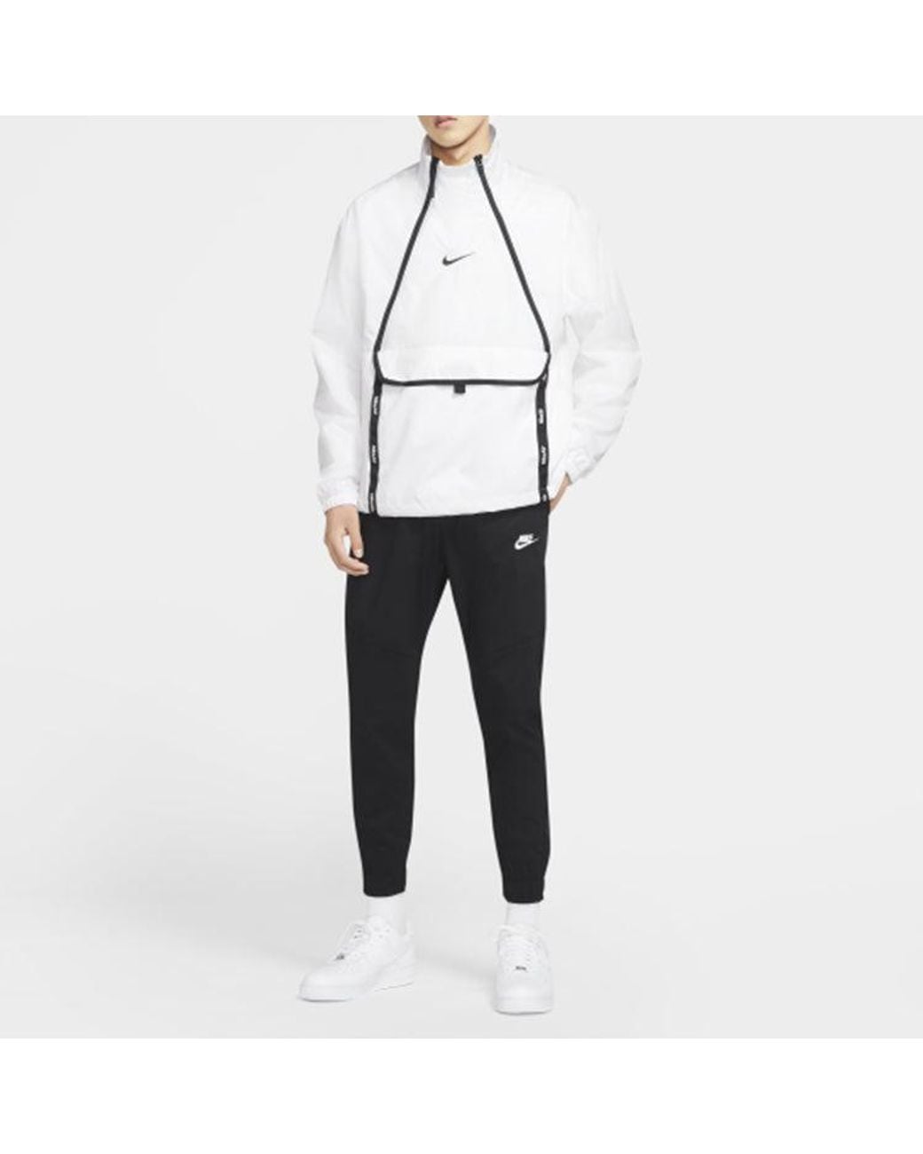 Nike Black Sportswear Tatting Long Pants for men