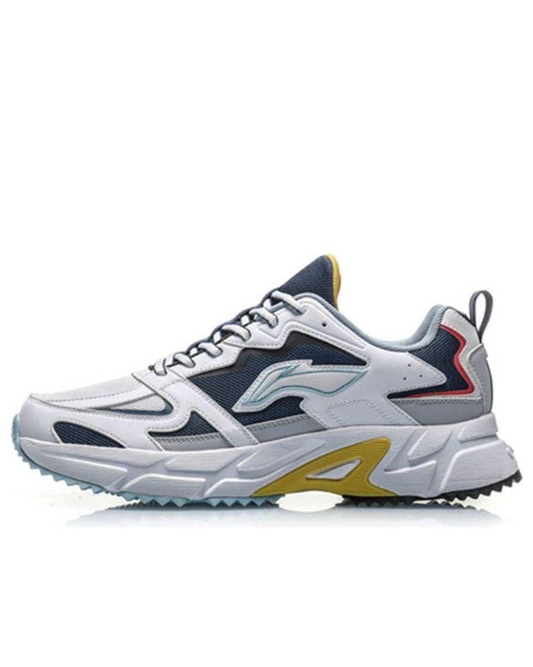 Li-ning Blue Retro Running Shoes 'Deep Water Duck' for men