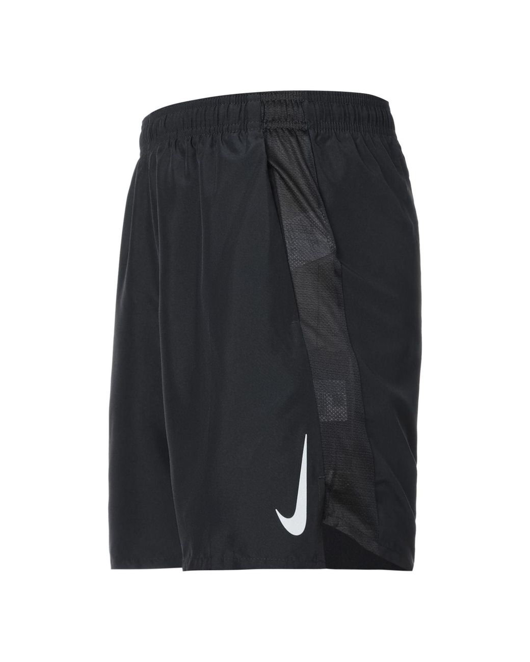 Nike Black Challenger Dri-Fit Non-Liner Running Quick-Dry Shorts for men