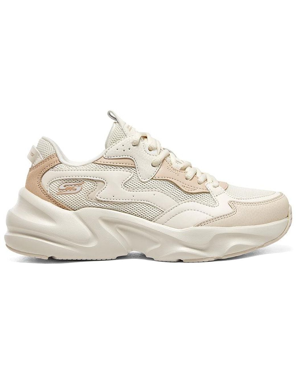 Skechers White (Wmns) Bob's Sport Bobs Bamina Shoes 'Cream'