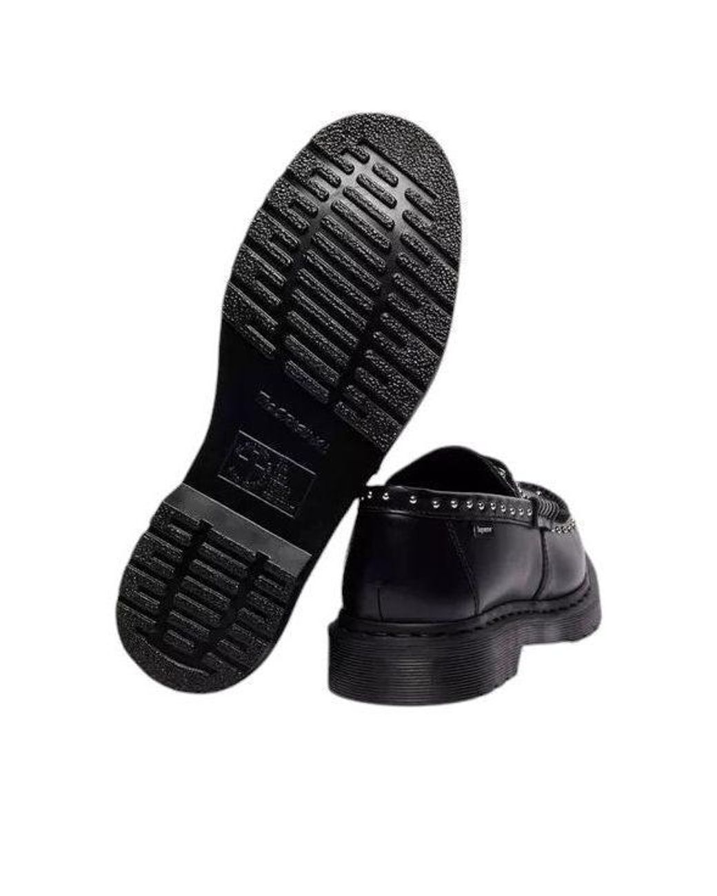 Dr. Martens Black X Supreme Studded Penton Loafer for men