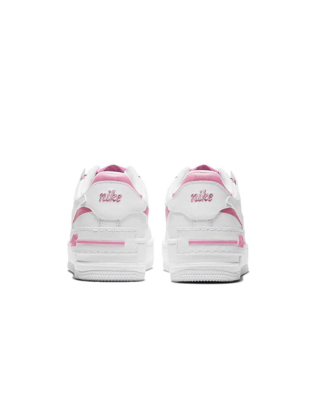 Nike White (Wmns) Air Force 1 Low Shadow Magic Flamingo'