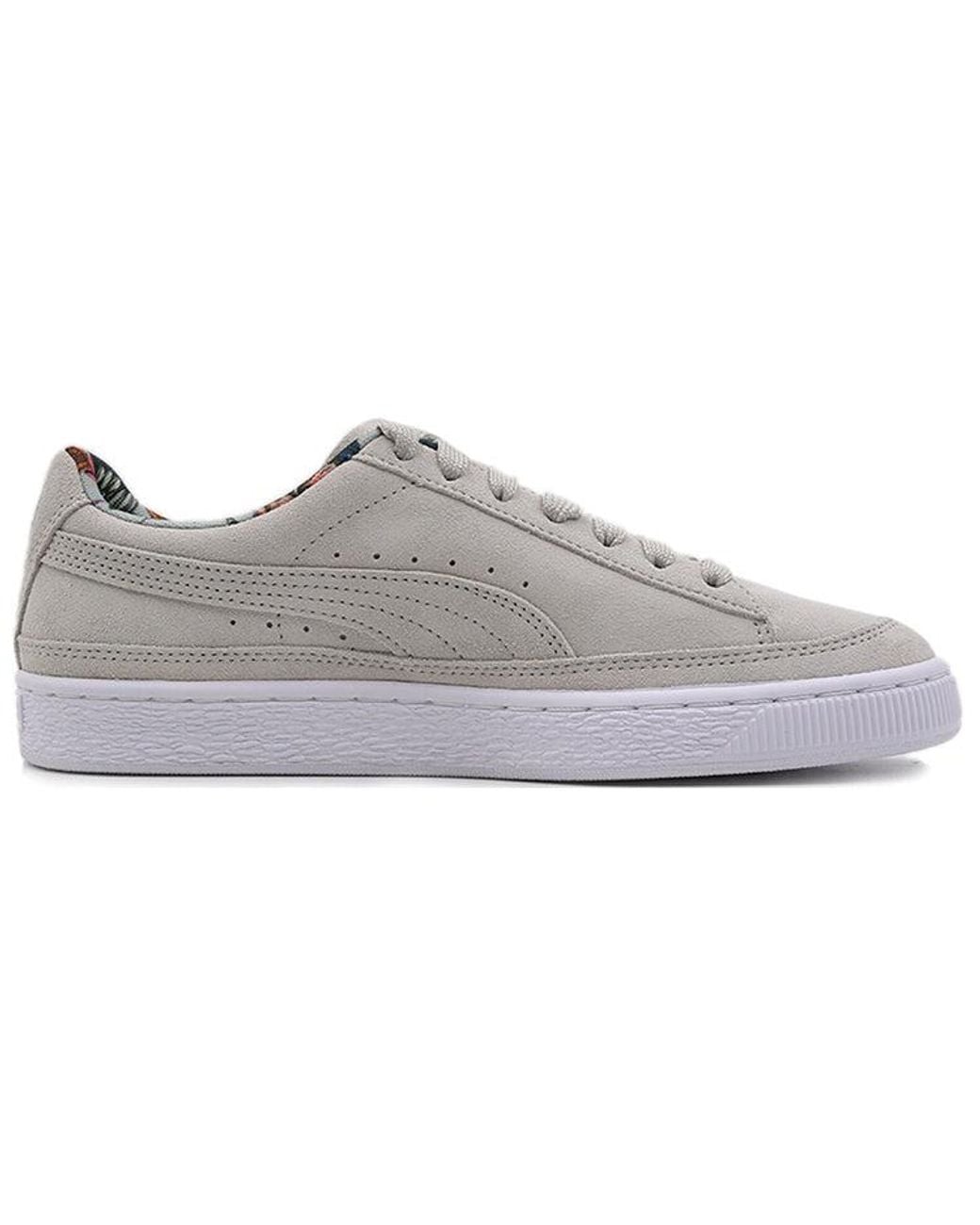 PUMA Gray Suede Skate Palms 'Light' for men