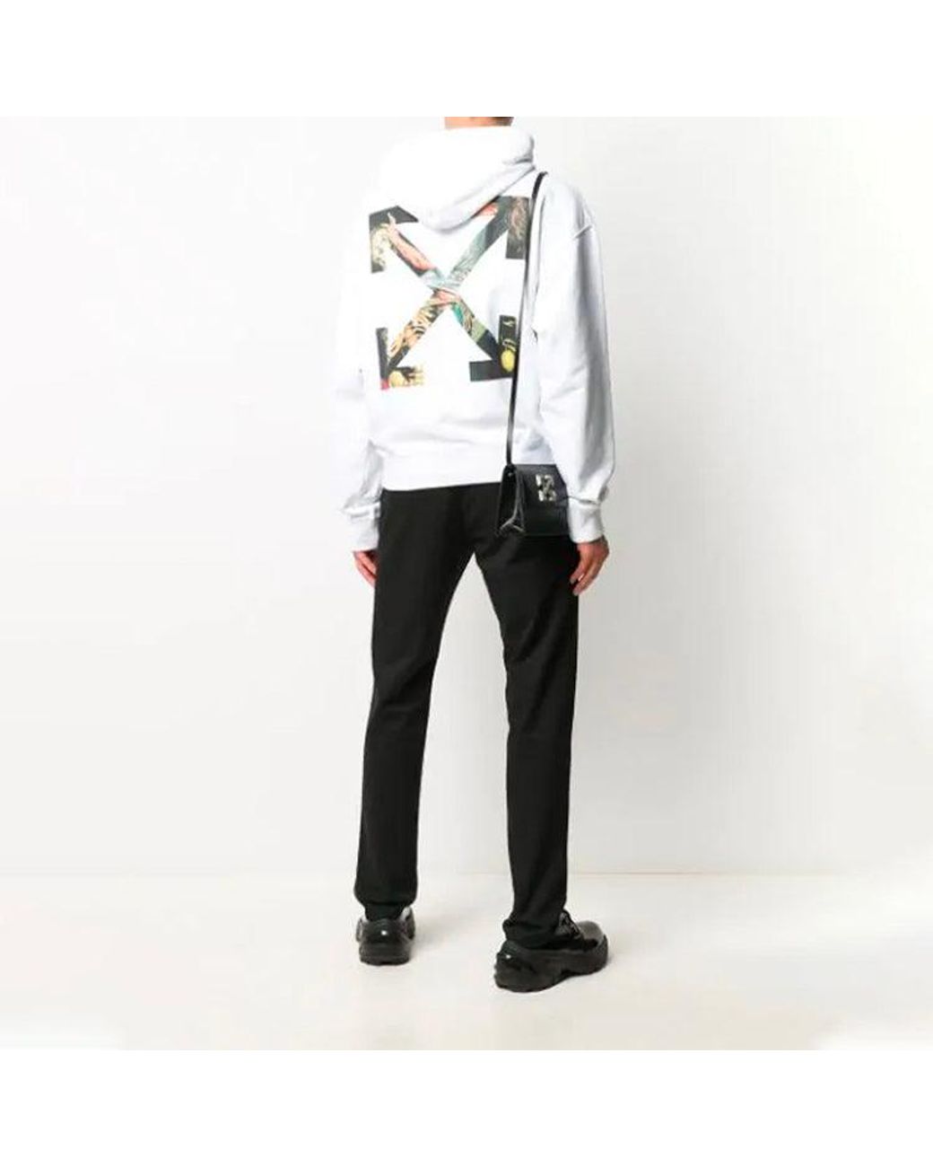 Off-White c/o Virgil Abloh White Pullovers Long Sleeve Cotton Logo Sweatshirt for men