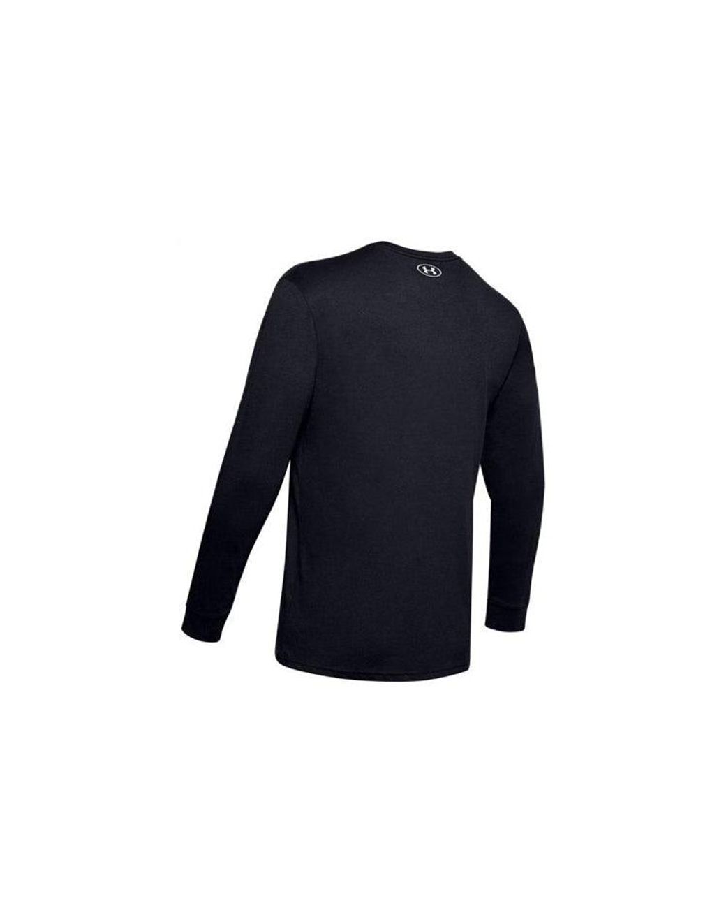 Under Armour Blue Boxed Sportstyle Half Long-Sleeve T-Shirt for men