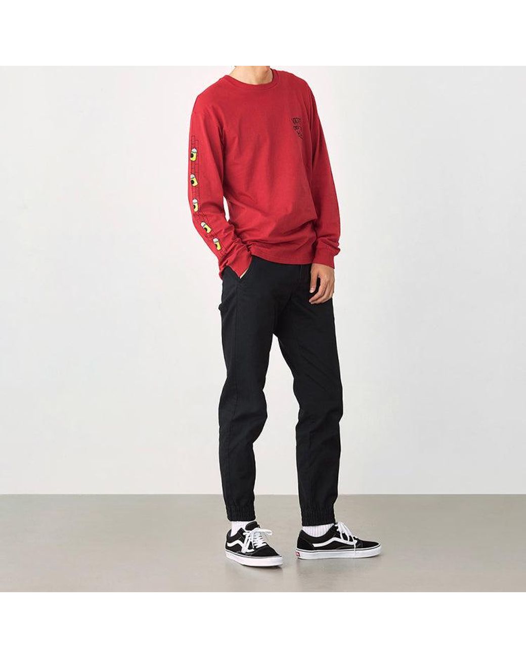 Vans Red Simpson Crossover Long Sleeves for men