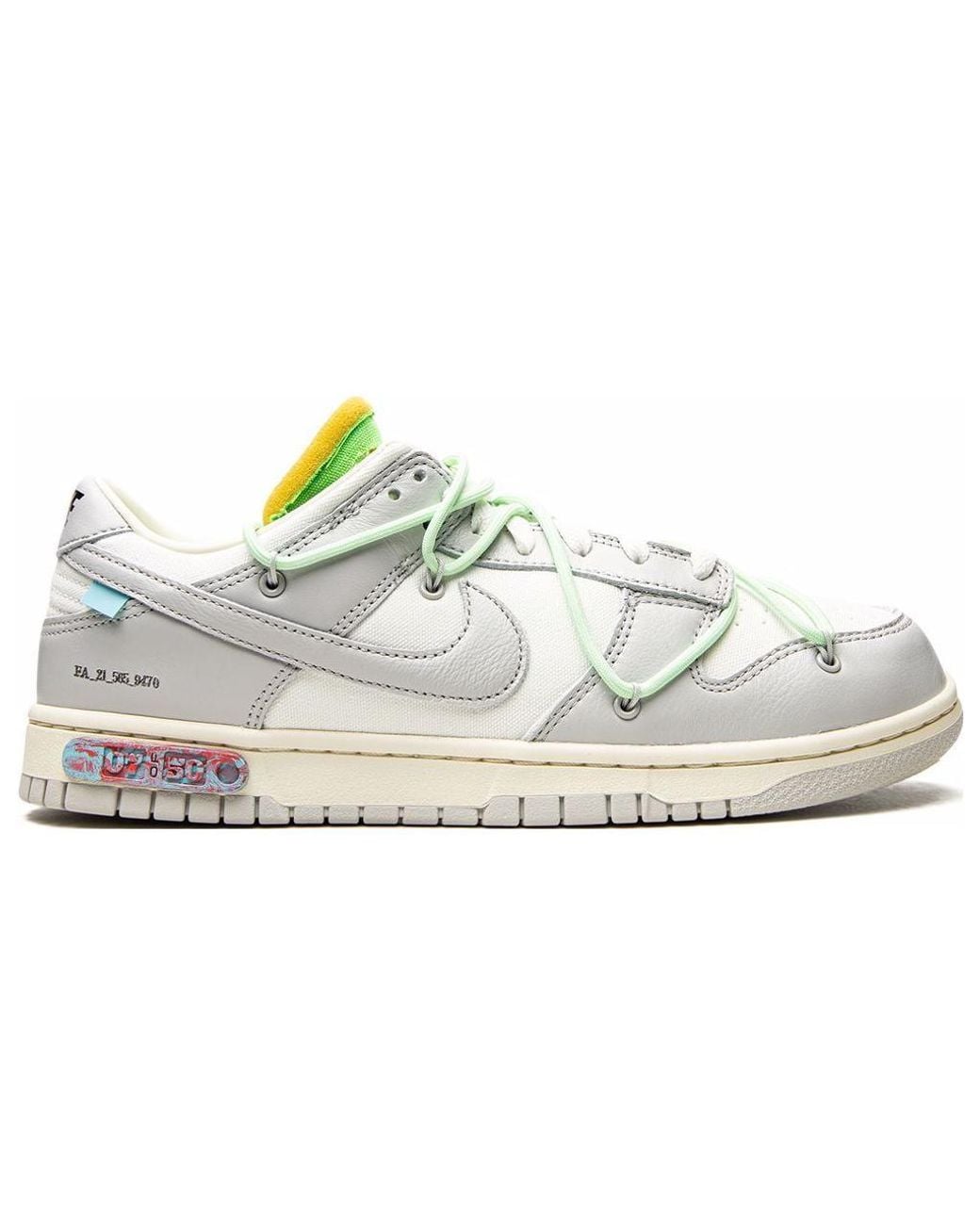 Nike Blue X Off- Dunk Low 'Lot 07 Of 50' for men