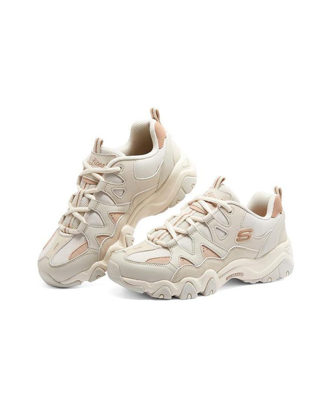 Skechers White (Wmns) D'Lites 2.0