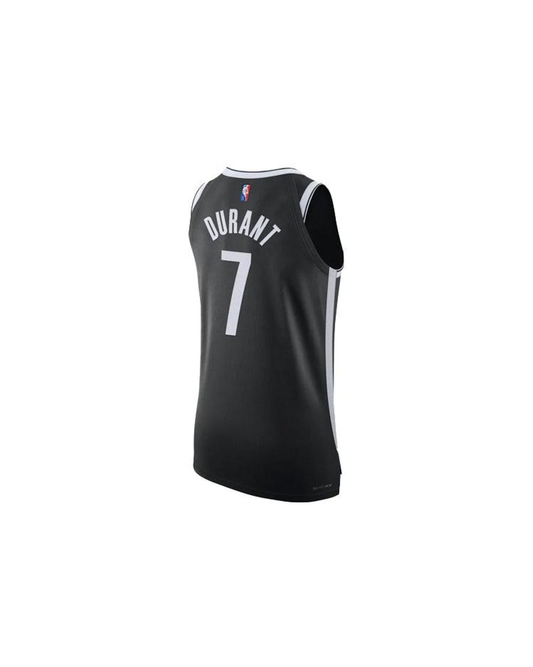 Nike Black Brooklyn Nets 2020 Icon Edition Authentic Jersey 'Kevin Durant 7' Cw3436-012 for men