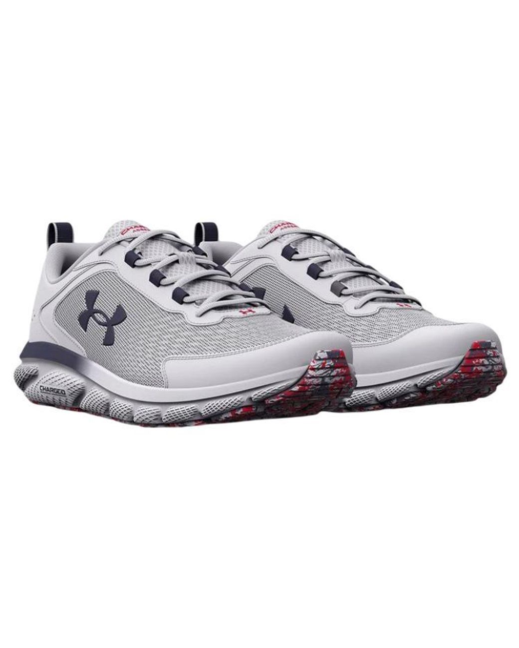 Under Armour White Charged Assert 9 Running Shoes for men