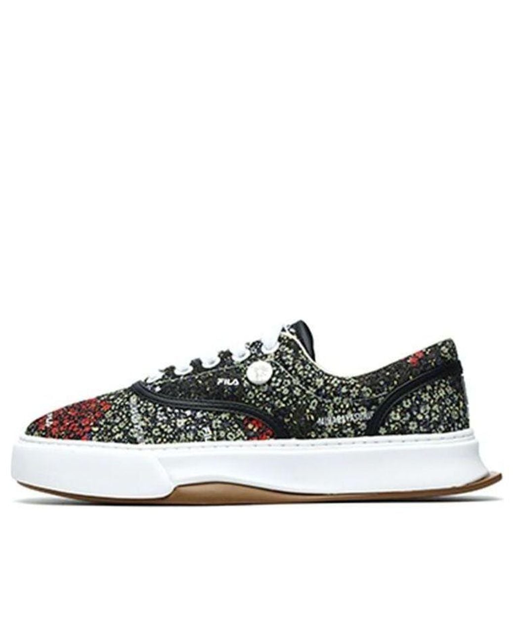Fila Black Floral Sneakers for men