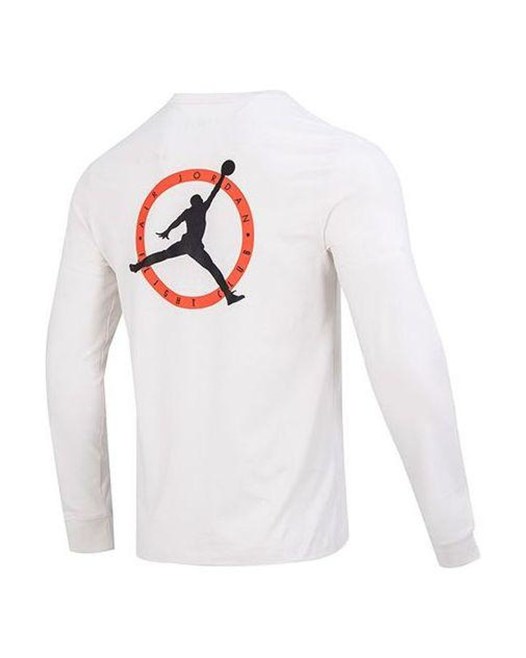 Nike White As M J Flt Mvp Ls Crew Logot for men