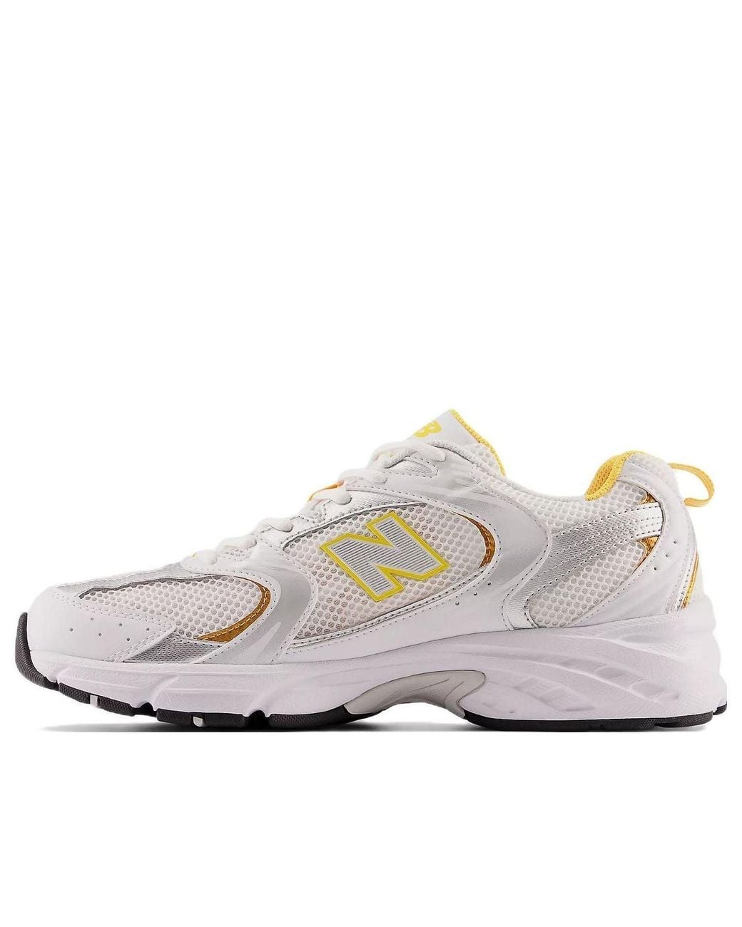 New Balance White 530 Vibrant Apricot' for men