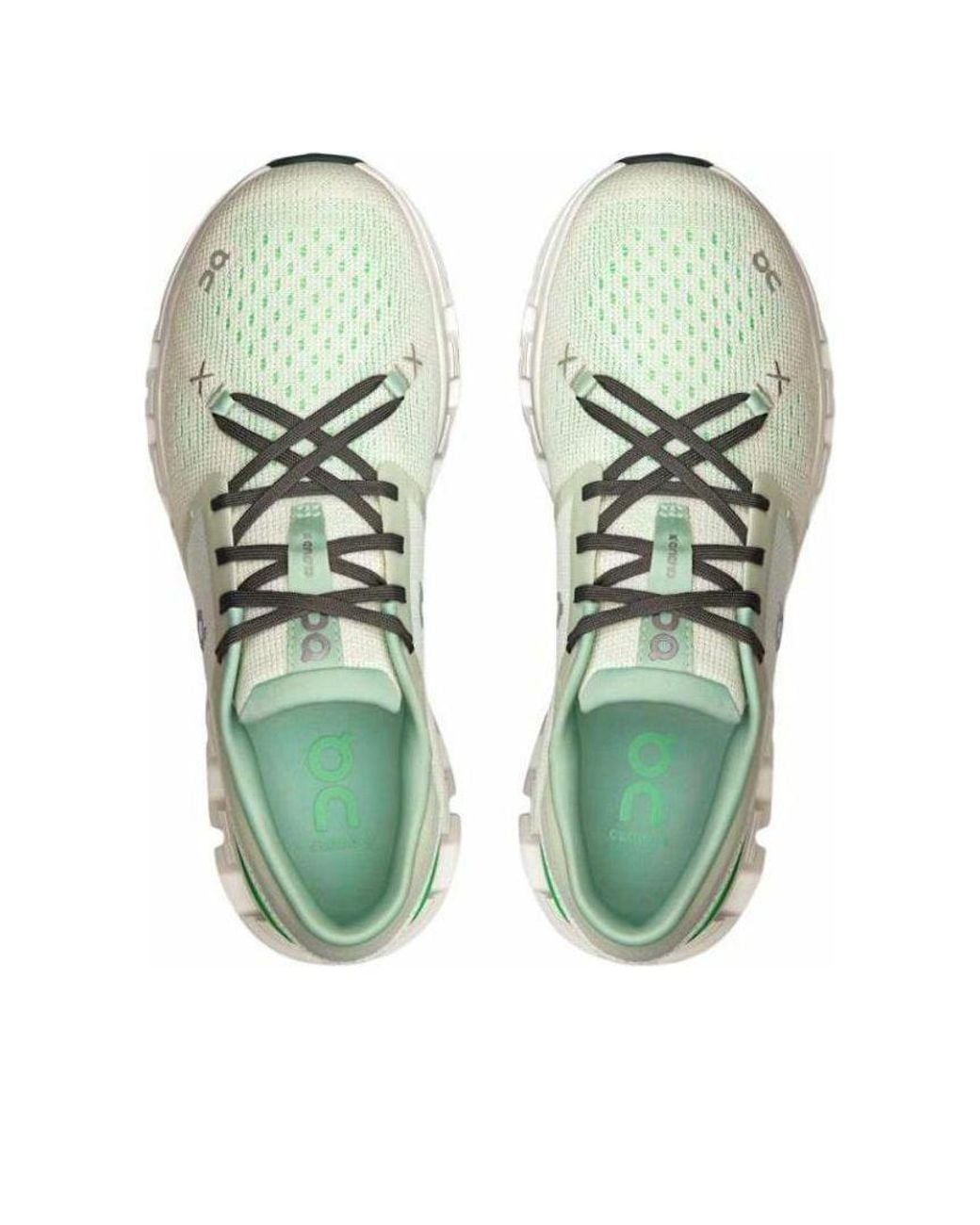 On Shoes White (Wmns) Cloud X 4 'Aloe Honeydew'