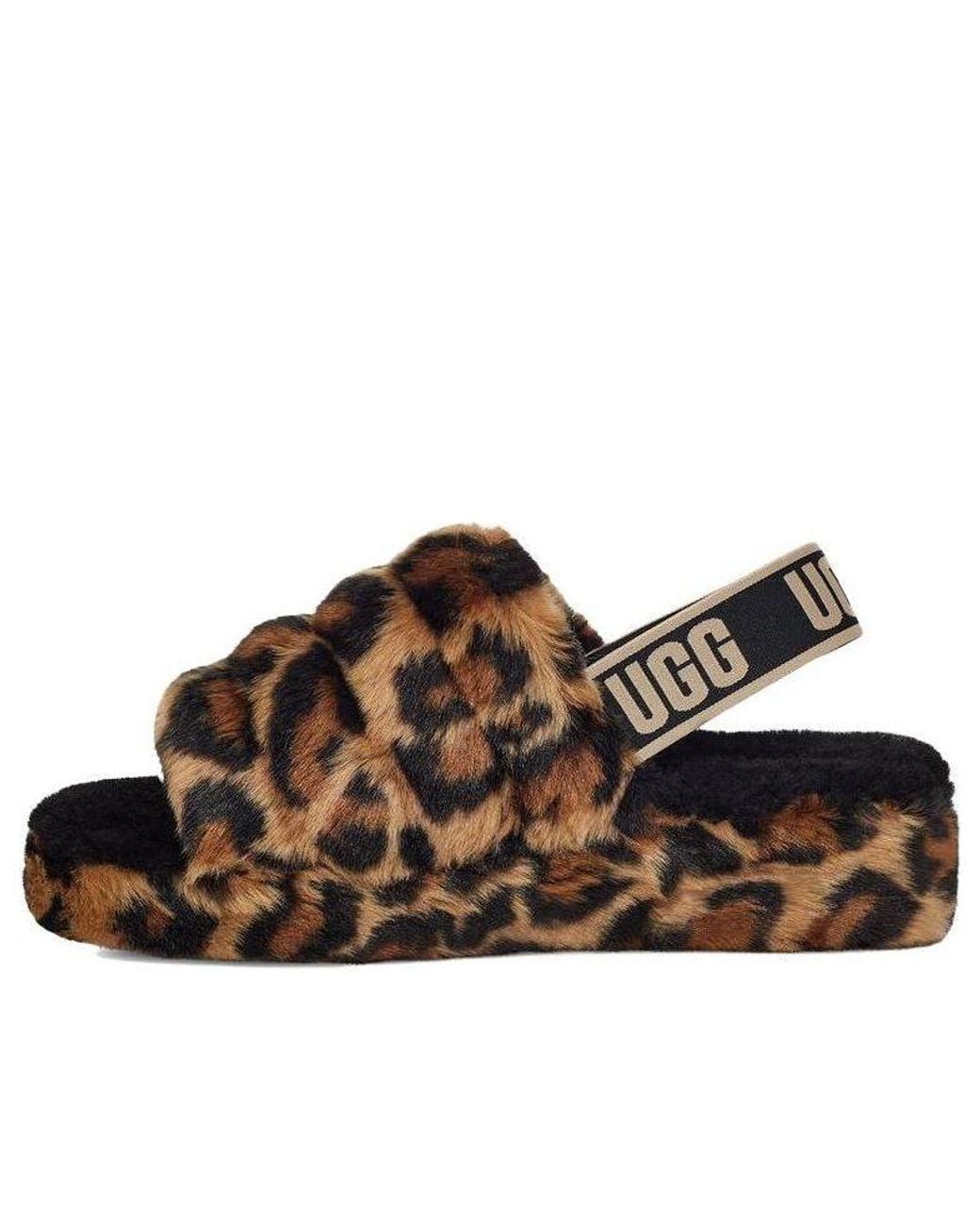 【新品未使用】FLUFF YEAH LEOPARD(UGG)箱付き UGG (Wmns) Fluff Yeah 'Leopard' in Brown | Lyst UK