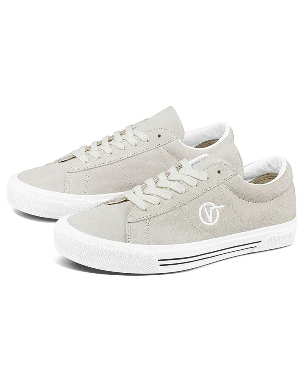 Vans White Sk8 Mid Suede Sid Shoes/ Creamy for men