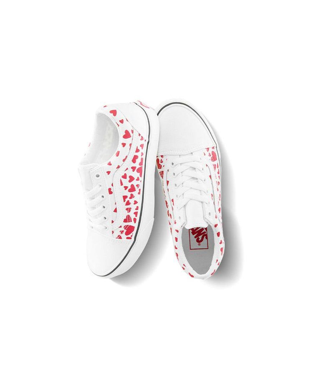 Vans White Old Skool 'Valentine Hearts' for men