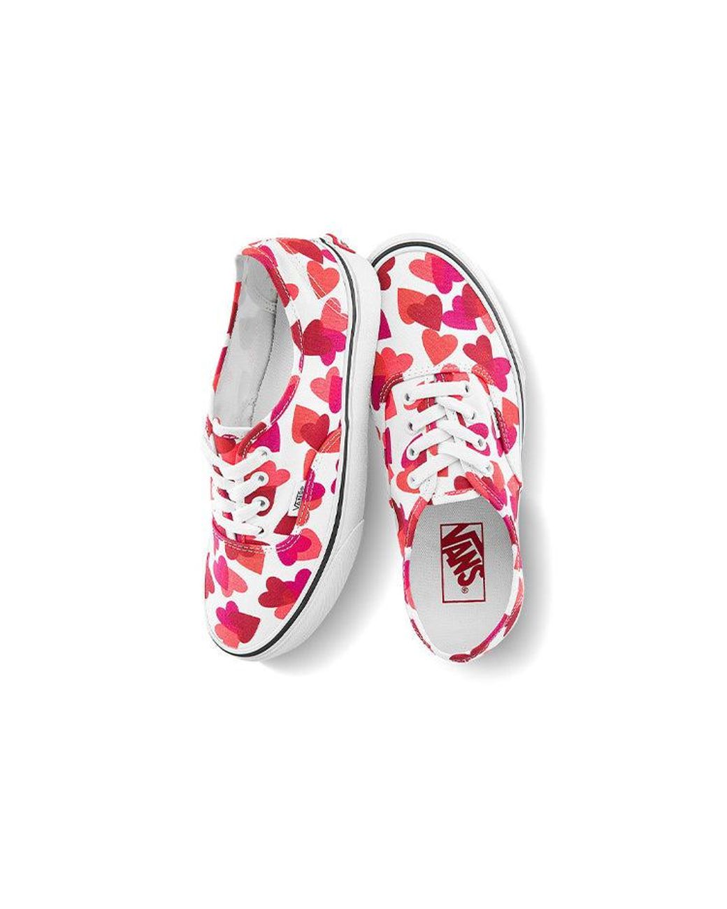 Vans Red Authentic 'Valentine Hearts' for men