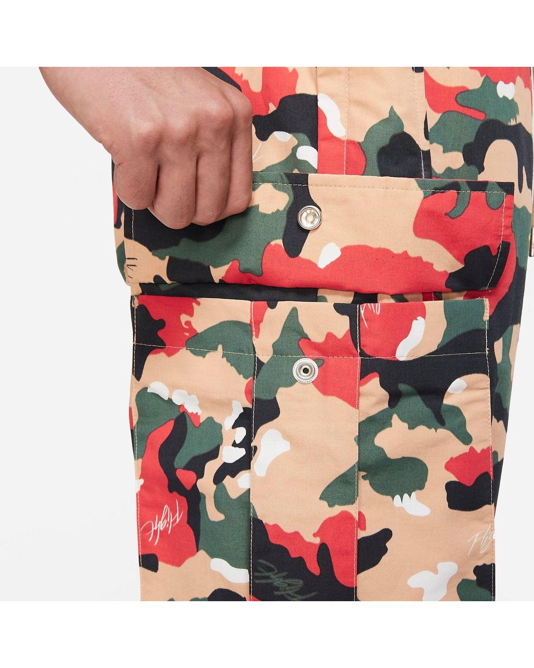 Nike Red Flight Heritage Cargo Pants for men