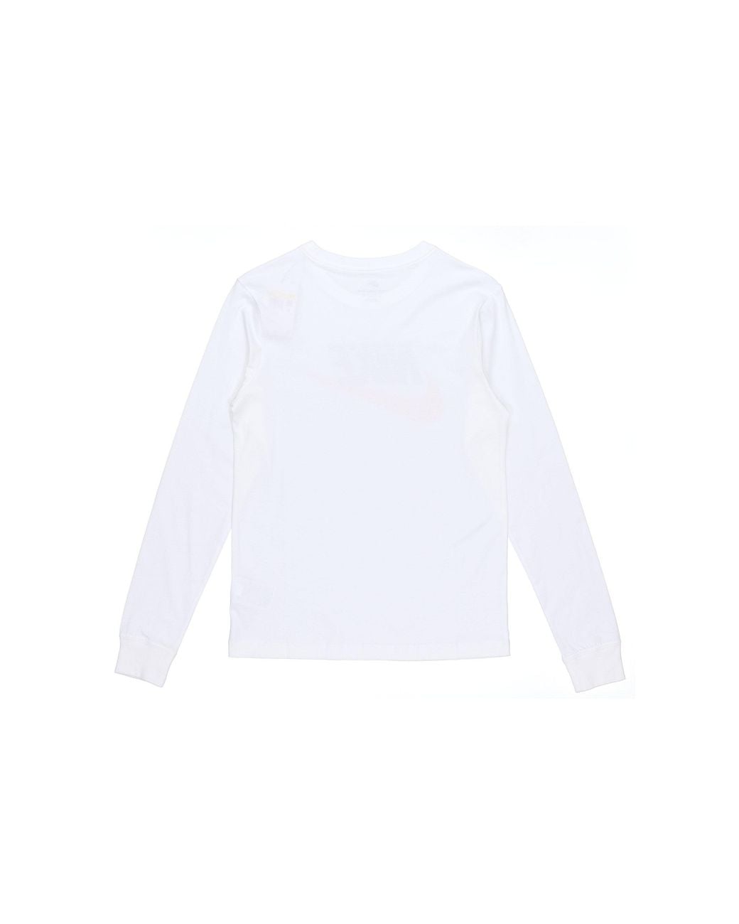Nike White Sportswear Futura Icon Logo Printed Casual Collar Long Sleeved for men