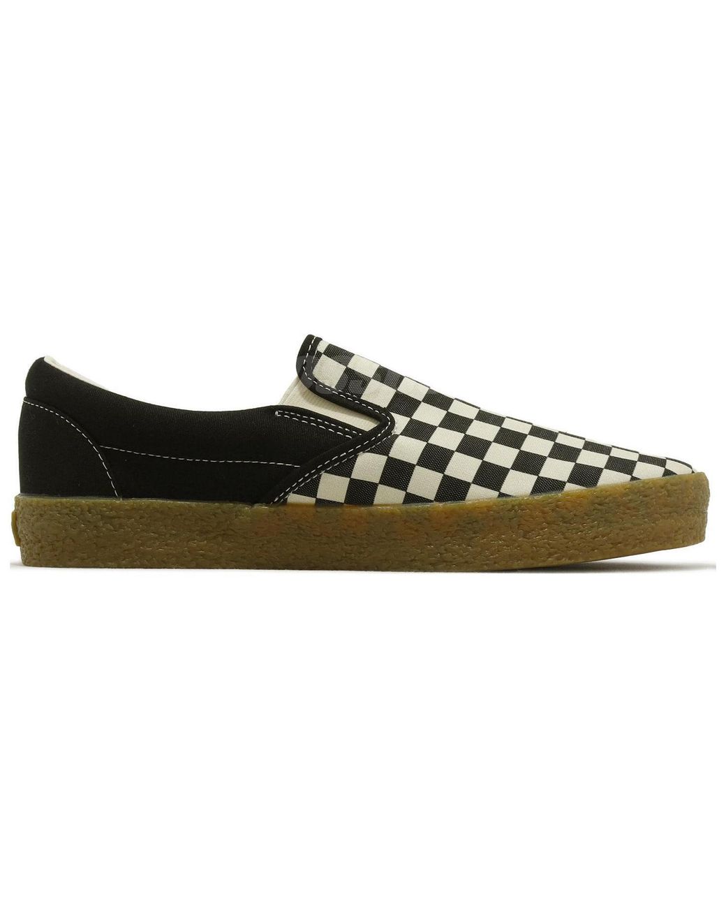 Vans Black Slip-On Checkerboard
