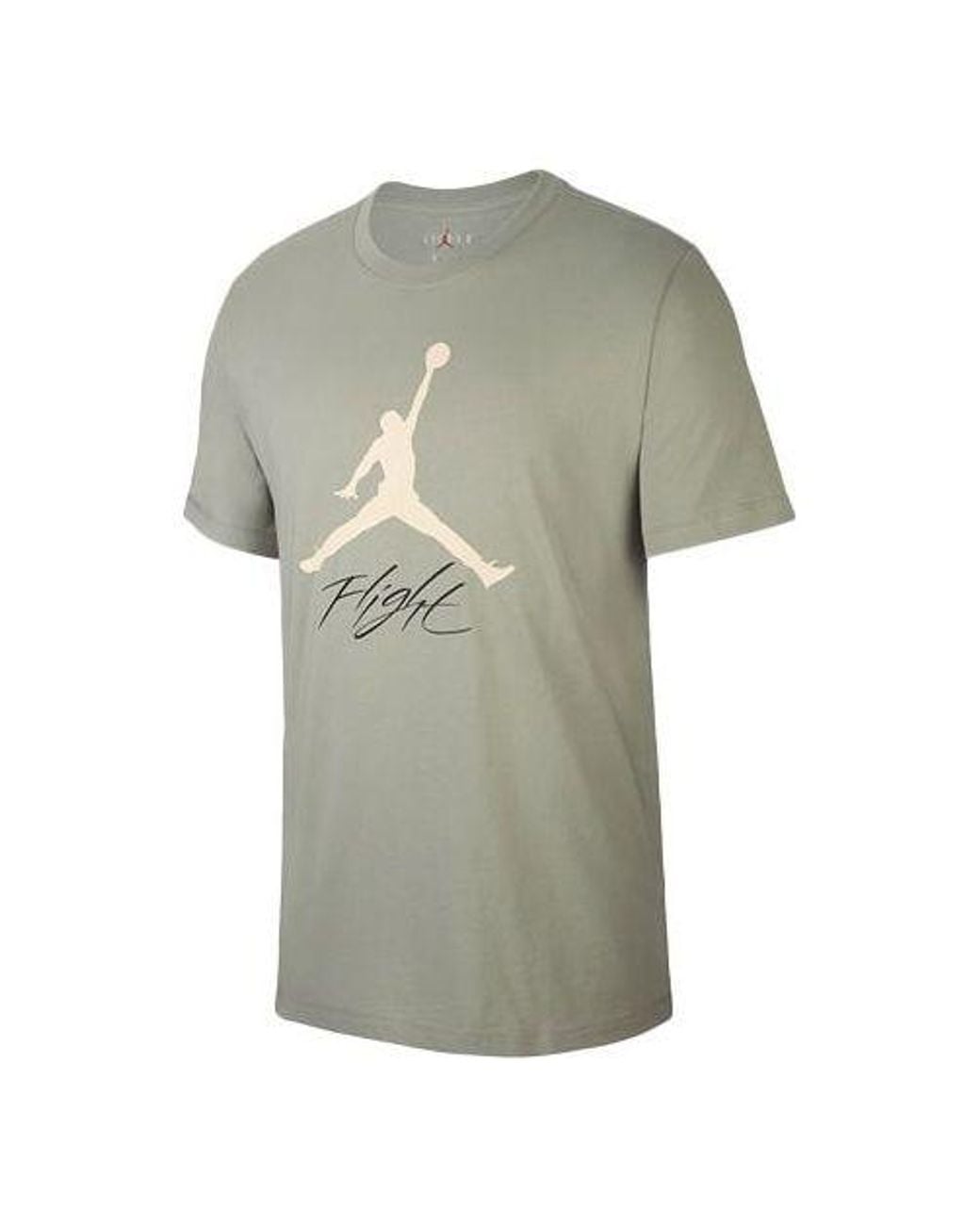 Nike Green Jumpman Flight Basketball Sports Short Sleeve for men