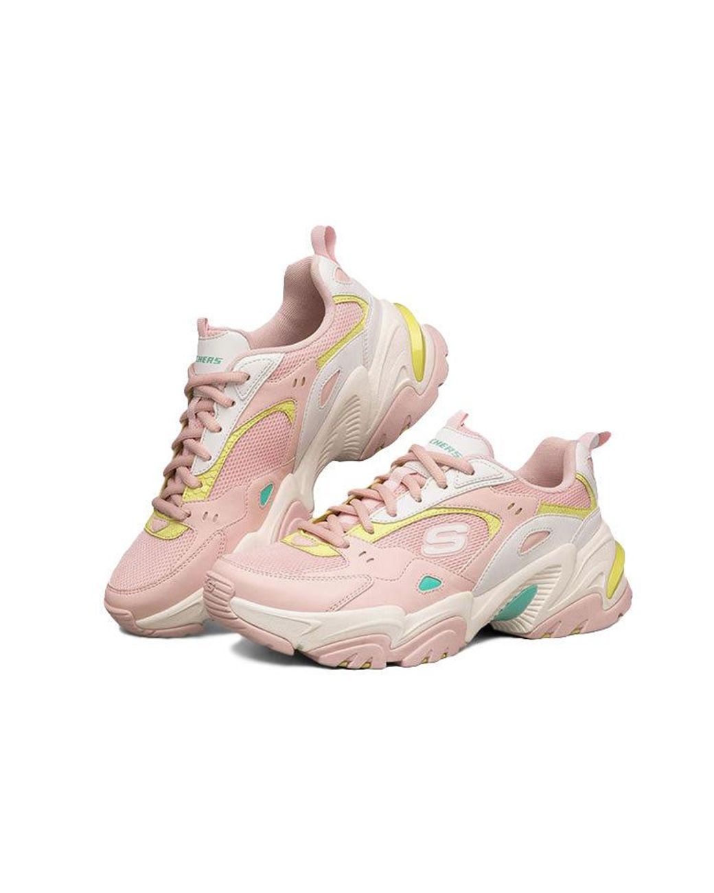 Skechers White (Wmns) Stamina V2 Low Top Running Shoes