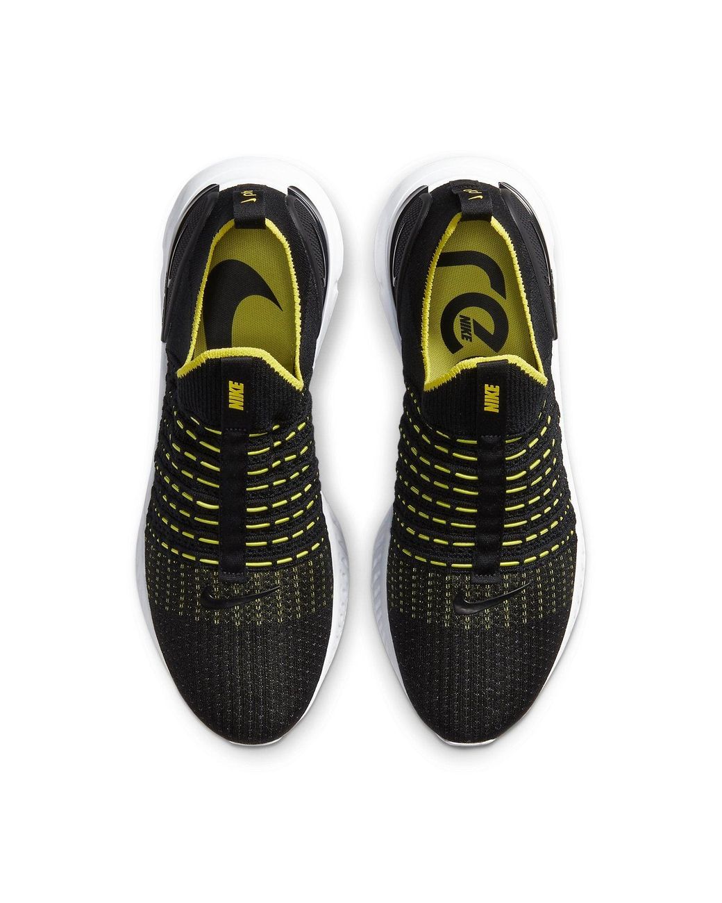Nike Black React Phantom Run Flyknit 2 Sonic' for men
