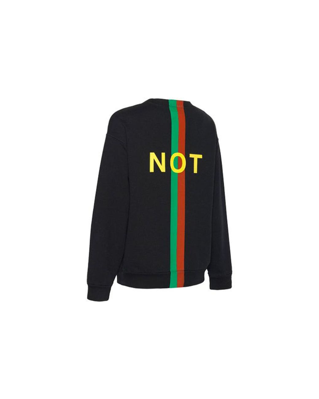 Gucci 'Fake/Not' Print Cotton Jersey Sweatshirt in Black for Men